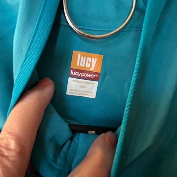 LUCY Lucy power performance running vest size M reflective strips zip front pock - Picture 6 of 7